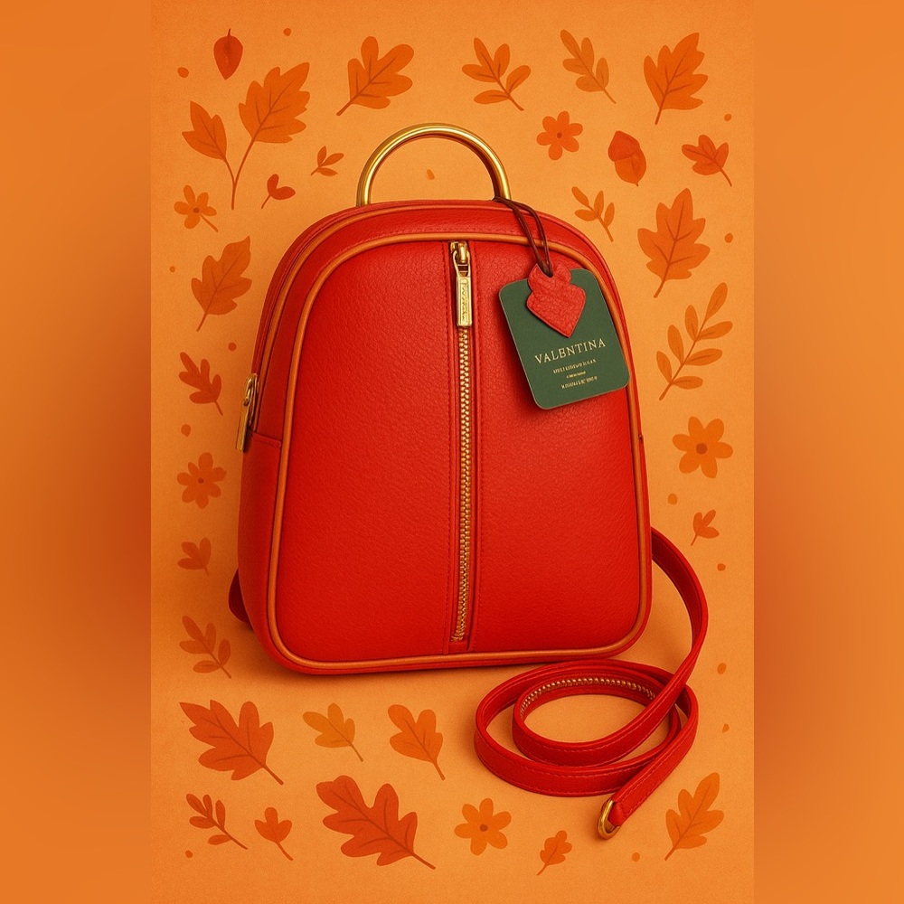 Valentina Genuine Leather Red
Backpack Made in Italy